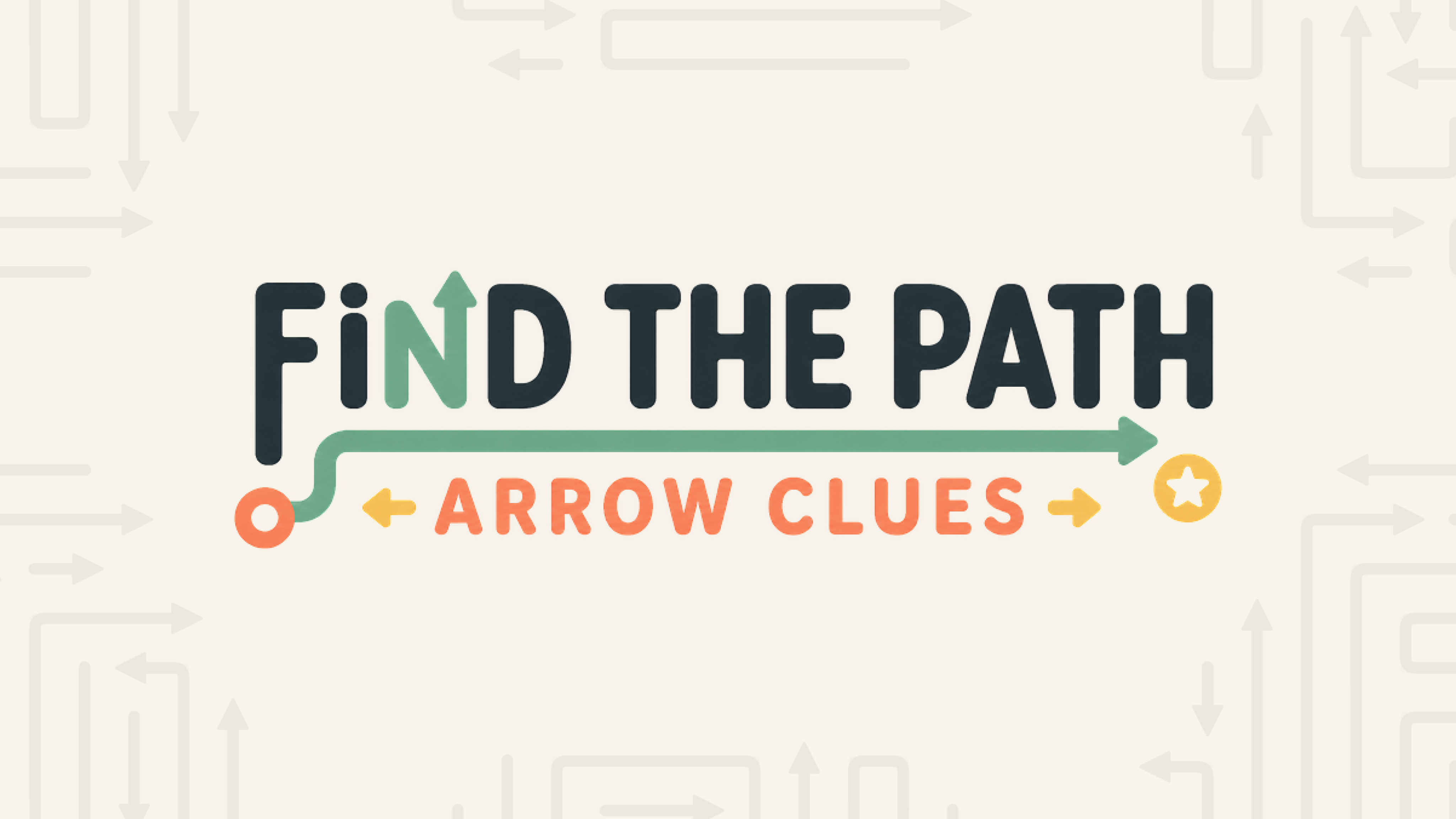 Find the Path Arrow Clues hero art